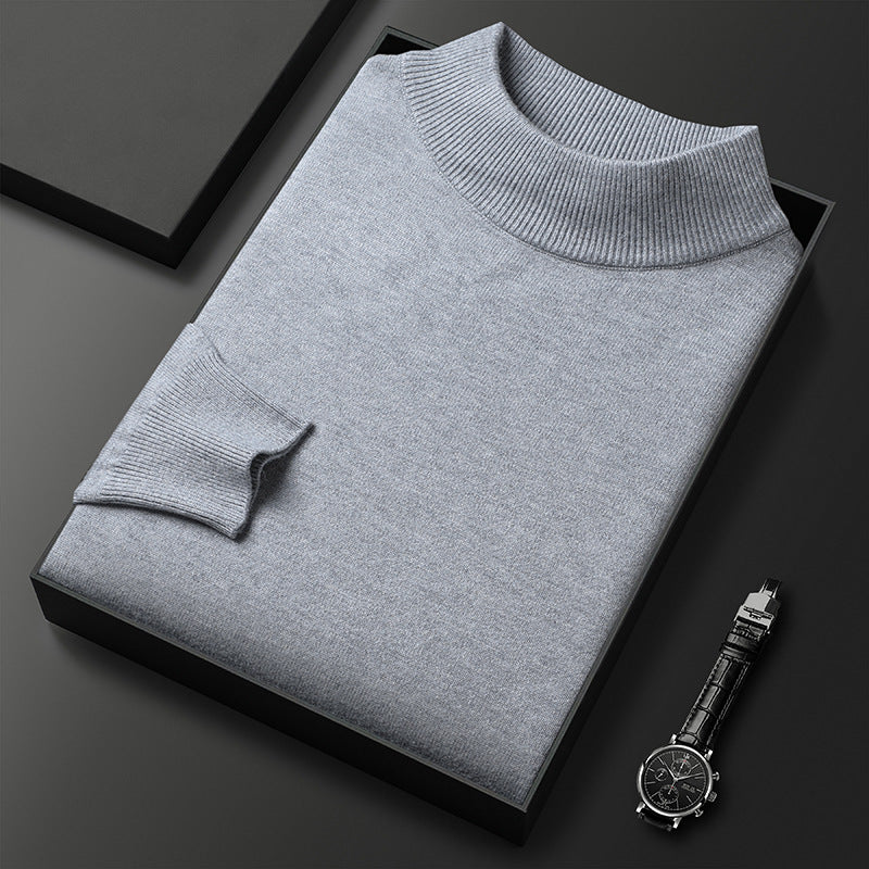 Ryan Men's Winter Sweater – Warm Knit with Mid-High Collar and Elegant Style
