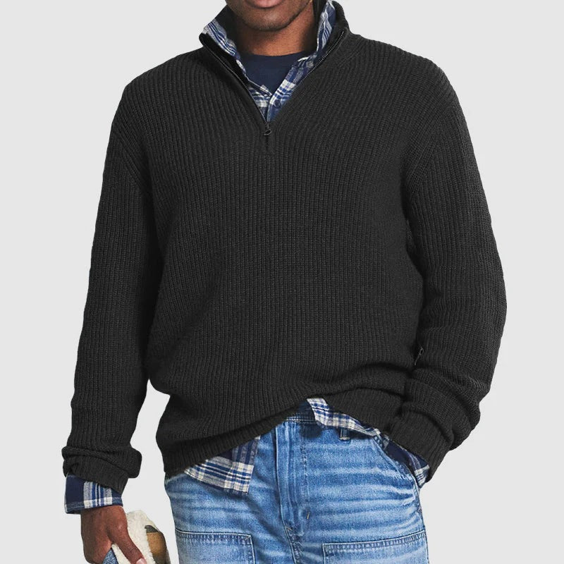 Jerome Men's Cotton Zip-Up Sweatshirt – Comfortable Elegant Everyday Wear
