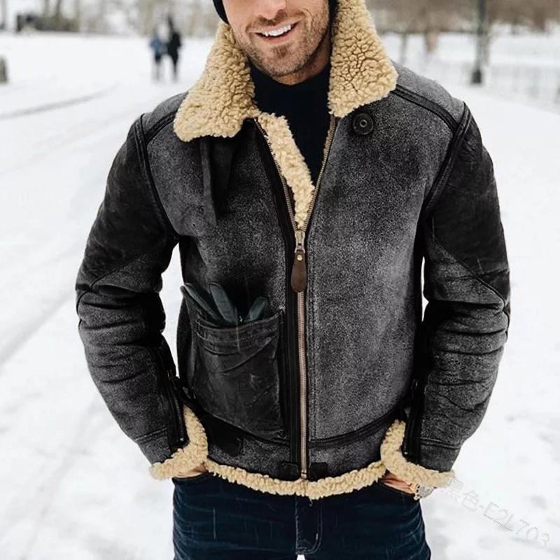 Elias Men's Leather Jacket – Regular Fit with Convenient Zipper and Timeless Style