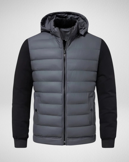 Benjamin Men's Quilted Jacket – Lightweight Autumn and Winter Coat with Zipper and Pockets