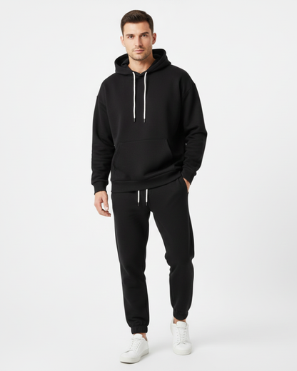 Henry Men's Sports Set – Breathable Polyester Hoodie and Joggers in Regular Fit