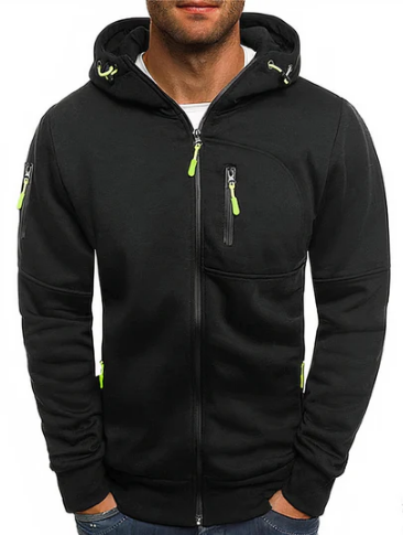 Ealdred Men's Zip-Up Hoodie – Premium Cotton with Comfortable Modern Fit