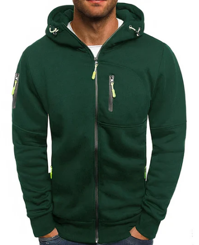 Ealdred Men's Zip-Up Hoodie – Premium Cotton with Comfortable Modern Fit