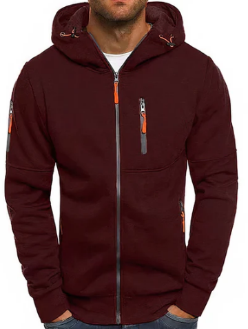 Ealdred Men's Zip-Up Hoodie – Premium Cotton with Comfortable Modern Fit