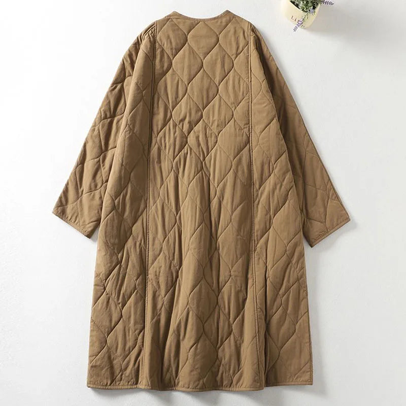 Women's Lightweight Quilted Winter Jacket — Light Green