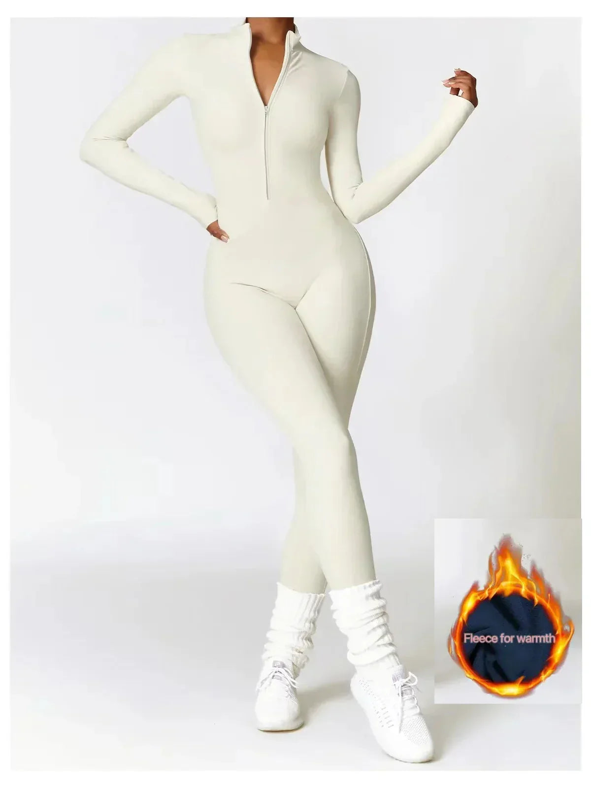 Eya Women's Fleece Winter Jumpsuit