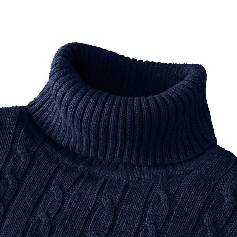 Klaus Men's Turtleneck Sweater – Elegant Comfortable High-End Knitwear