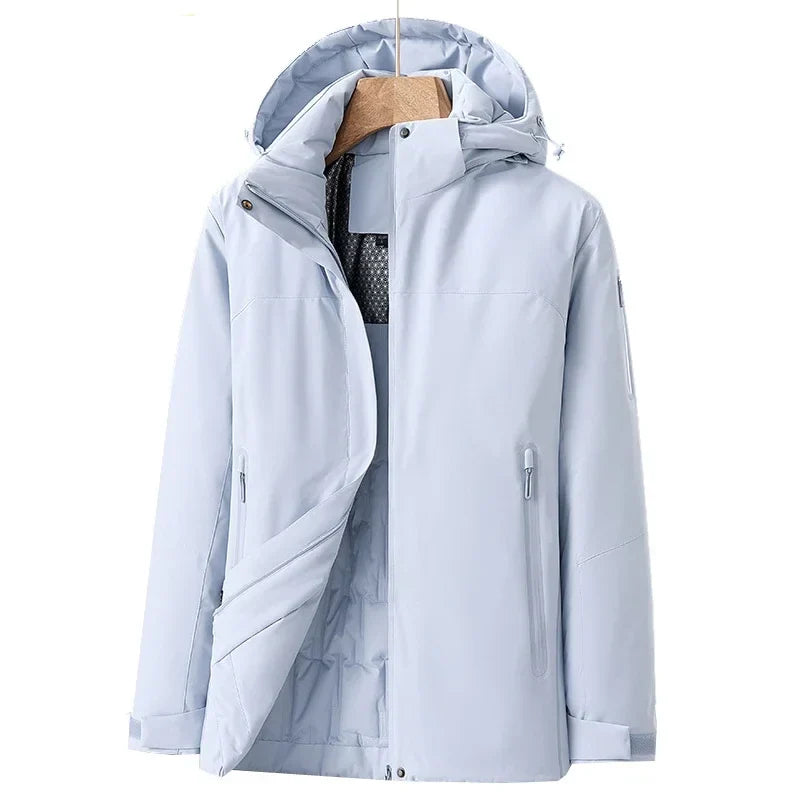 Women's Waterproof Fleece-Lined Winter Coat — Pink