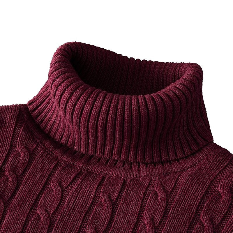 Klaus Men's Turtleneck Sweater – Elegant Comfortable High-End Knitwear