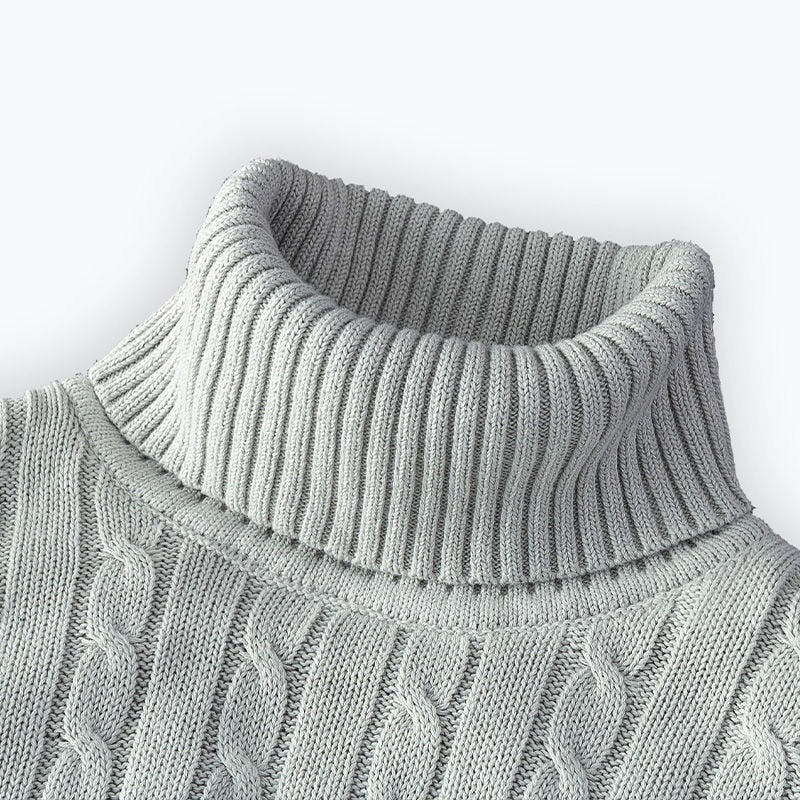 Klaus Men's Turtleneck Sweater – Elegant Comfortable High-End Knitwear
