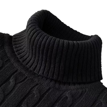 Klaus Men's Turtleneck Sweater – Elegant Comfortable High-End Knitwear