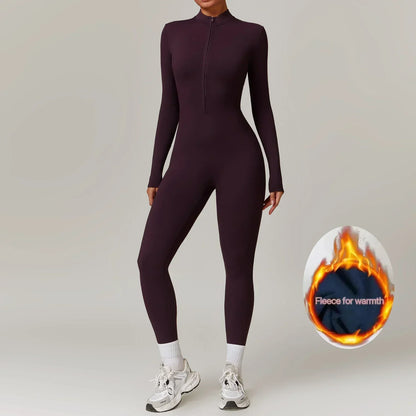 Eya Women's Fleece Winter Jumpsuit