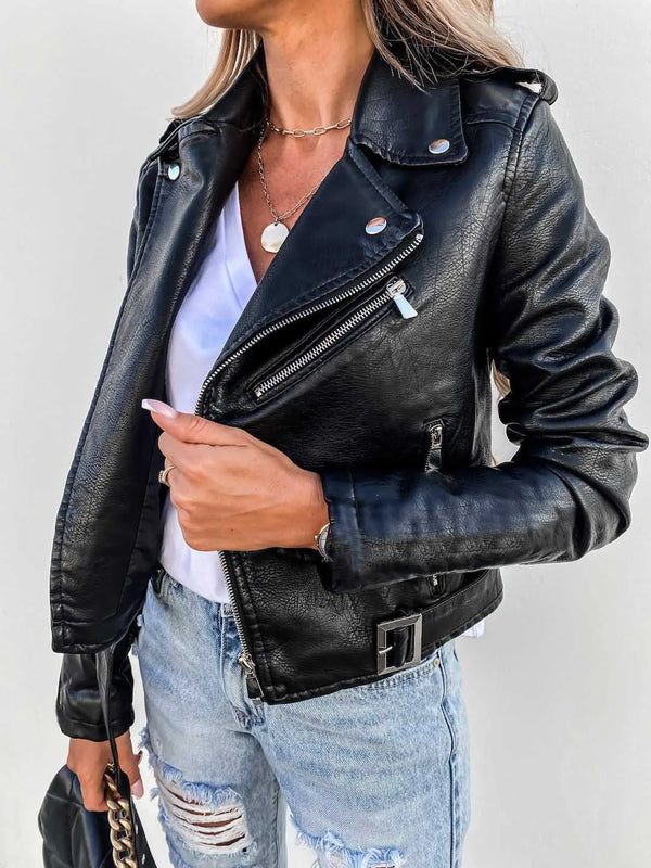 Maxine Women's Classic Leather Jacket