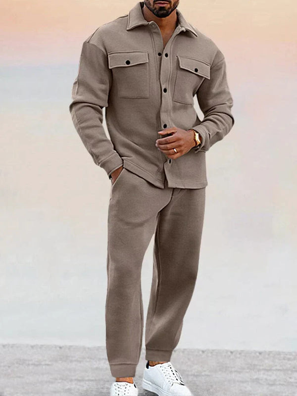 James Men's Classic Suit Set – Fitted Blazer and Matching Pants for Business or Formal Events