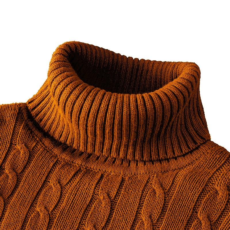 Klaus Men's Turtleneck Sweater – Elegant Comfortable High-End Knitwear