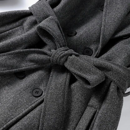 Women's Wool Longline Trench Coat