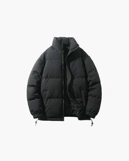 Women's Funnel Neck Weatherproof Puffer Jacket — Black