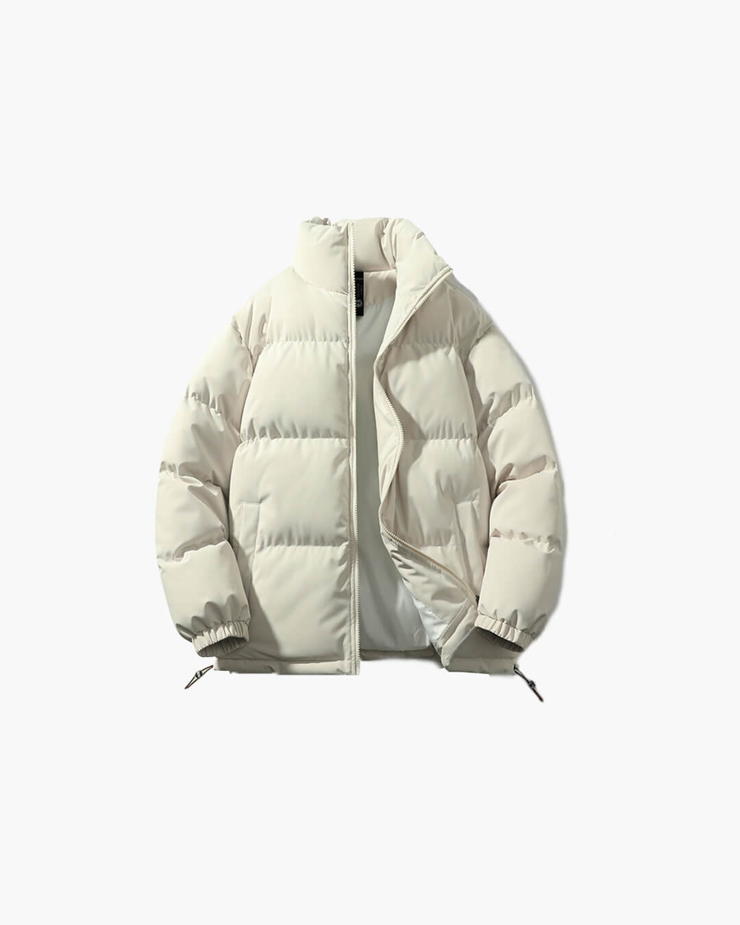 Women's Funnel Neck Weatherproof Puffer Jacket — Black