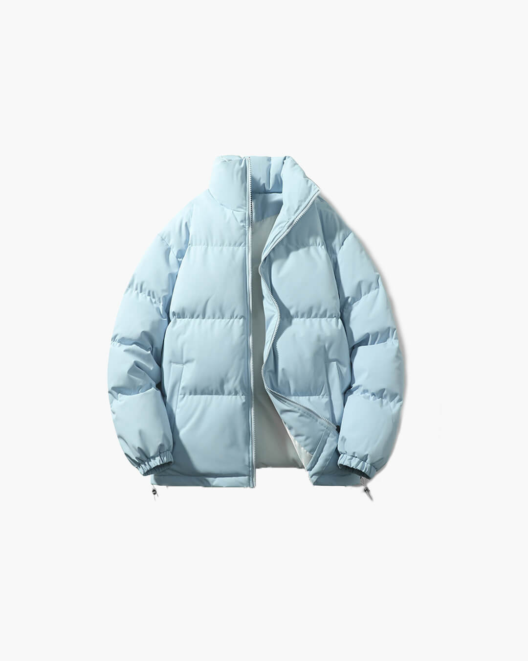 Women's Funnel Neck Weatherproof Puffer Jacket — Black