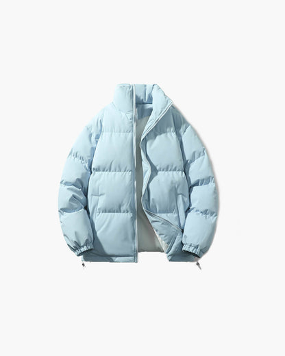 Women's Funnel Neck Weatherproof Puffer Jacket — Black