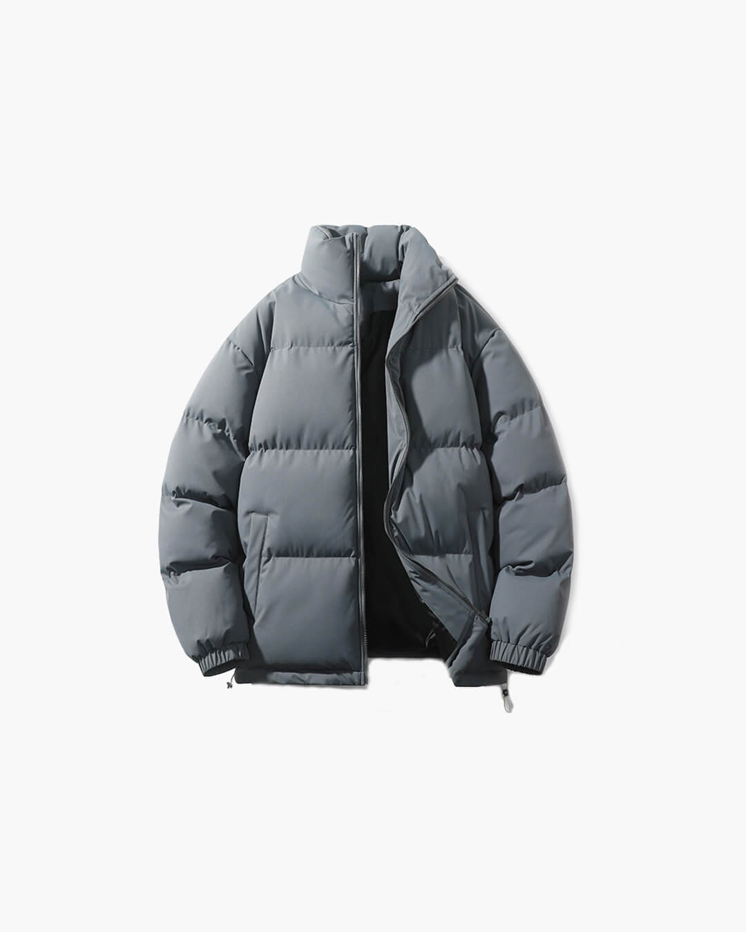 Women's Funnel Neck Weatherproof Puffer Jacket — Coffee Brown