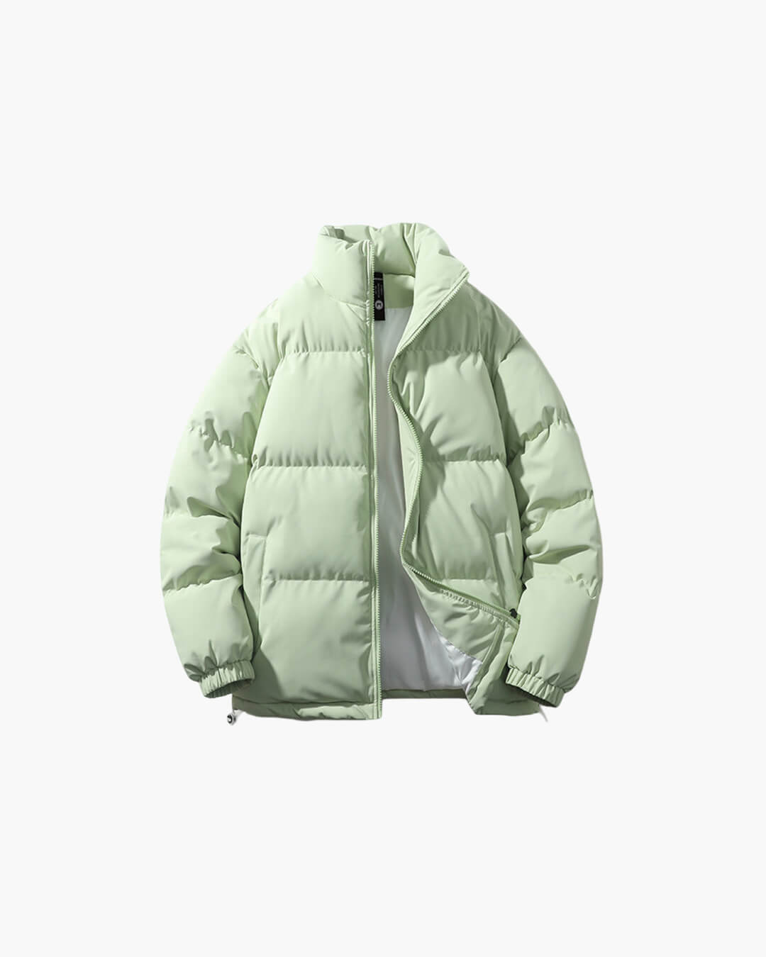 Women's Funnel Neck Weatherproof Puffer Jacket — Coffee Brown