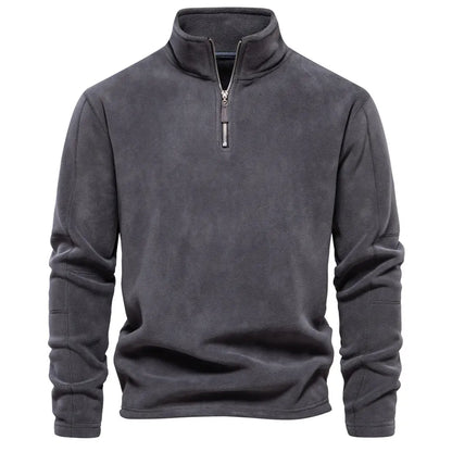 James Men's Zip-Up Wool Sweater – Warm Comfortable Elegant with Soft Lining