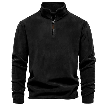 James Men's Zip-Up Wool Sweater – Warm Comfortable Elegant with Soft Lining