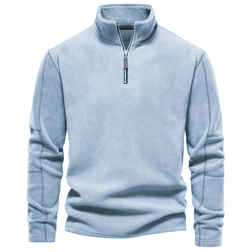 James Men's Zip-Up Wool Sweater – Warm Comfortable Elegant with Soft Lining