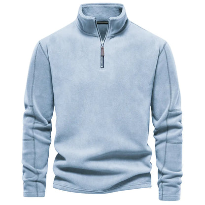 James Men's Zip-Up Wool Sweater – Warm Comfortable Elegant with Soft Lining