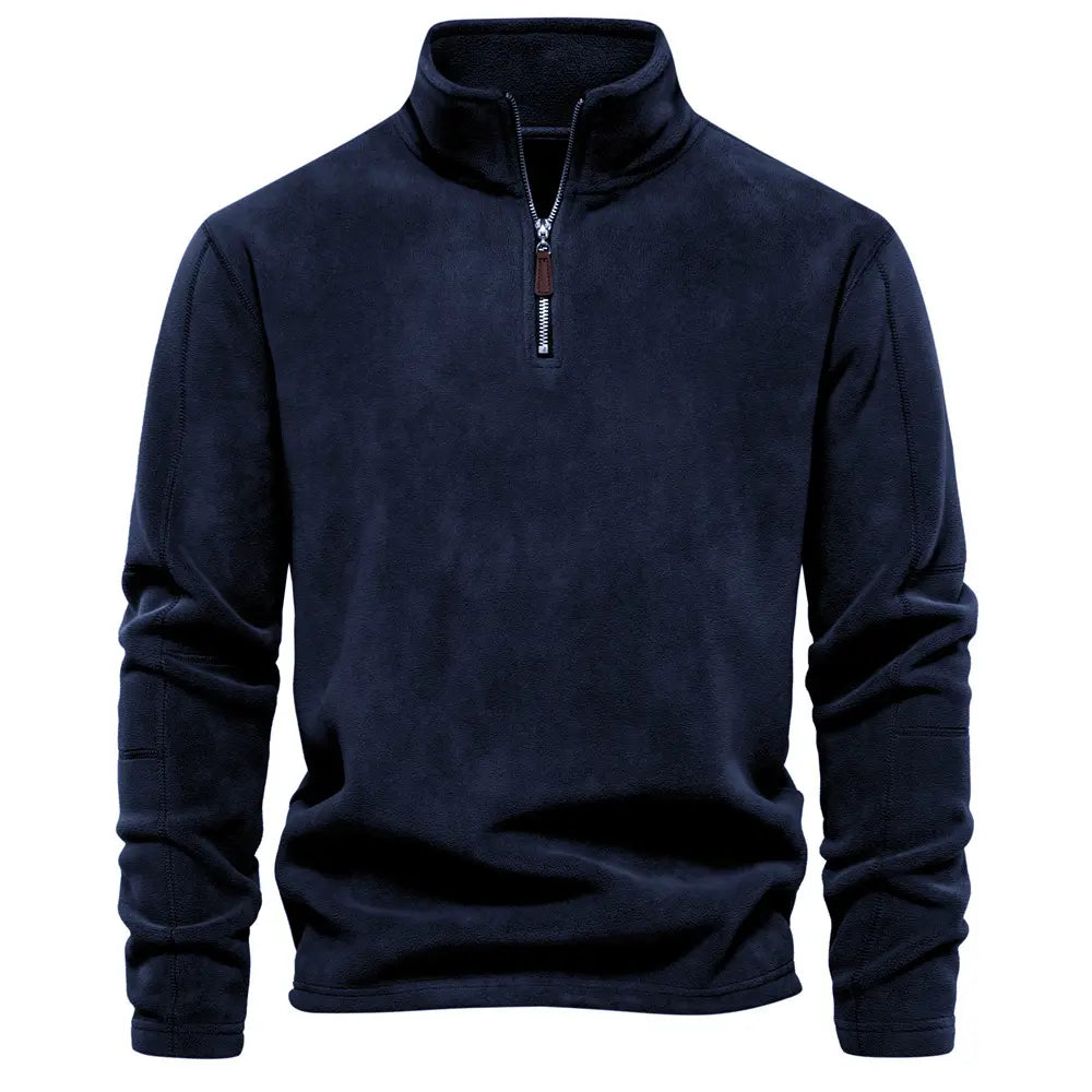 James Men's Zip-Up Wool Sweater – Warm Comfortable Elegant with Soft Lining