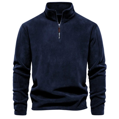 James Men's Zip-Up Wool Sweater – Warm Comfortable Elegant with Soft Lining