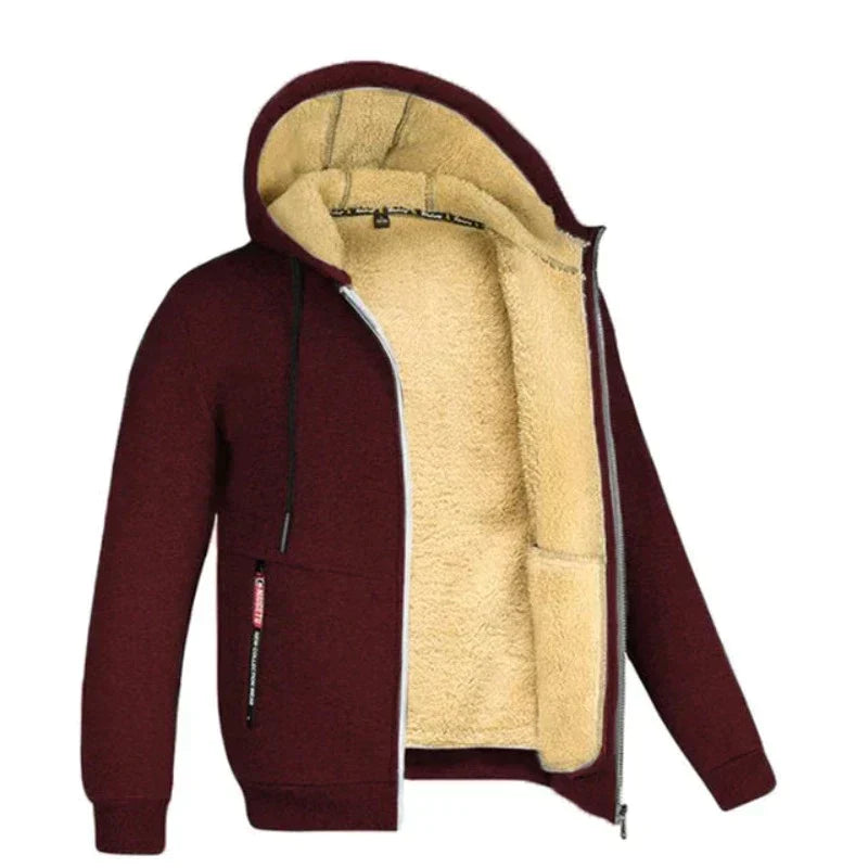 Diego Men's Winter Jacket – Warm Elegant Design with Integrated Hood and Zipper