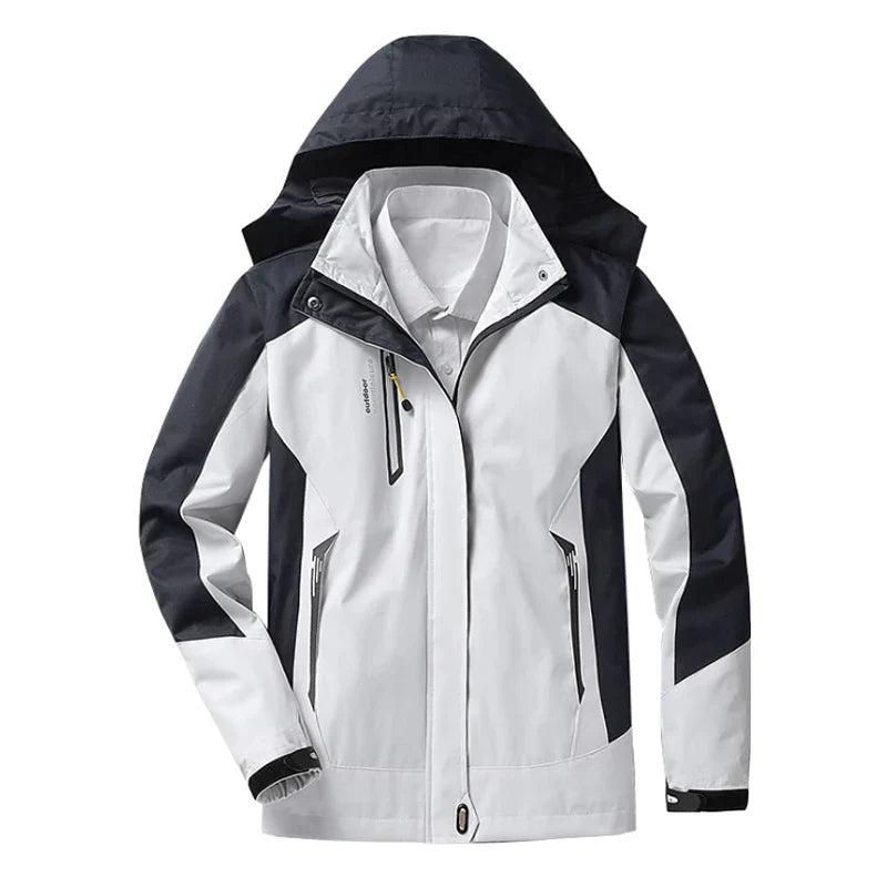Women's Waterproof Hooded Outdoor Jacket — Beige