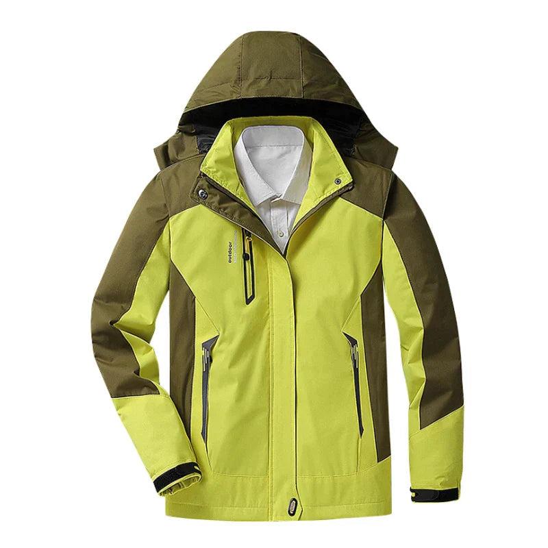 Women's Waterproof Hooded Outdoor Jacket — Green