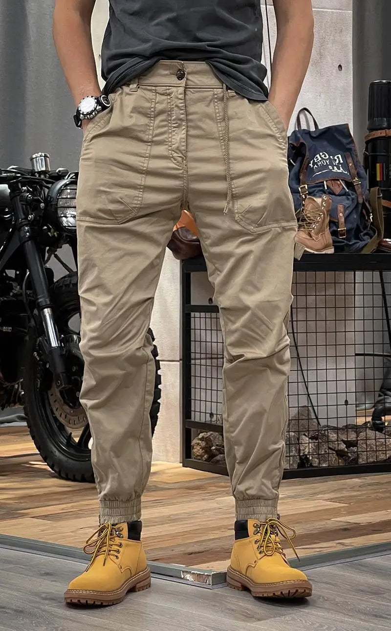 David Men's Stretch Cargo Pants – Comfortable Versatile Spandex Blend