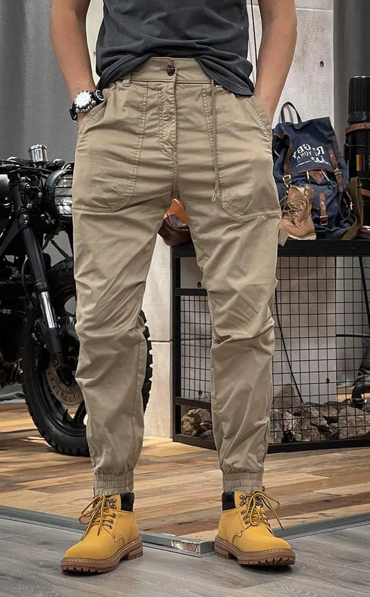David Men's Stretch Cargo Pants – Comfortable Versatile Spandex Blend