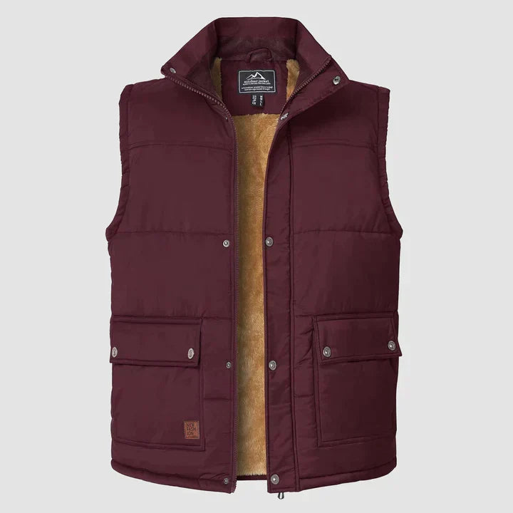 Mark Men's Sleeveless Bodywarmer Vest – Practical Pockets with Daily Comfort