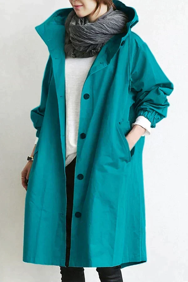 Elizabeth Women's Waterproof Hooded Raincoat