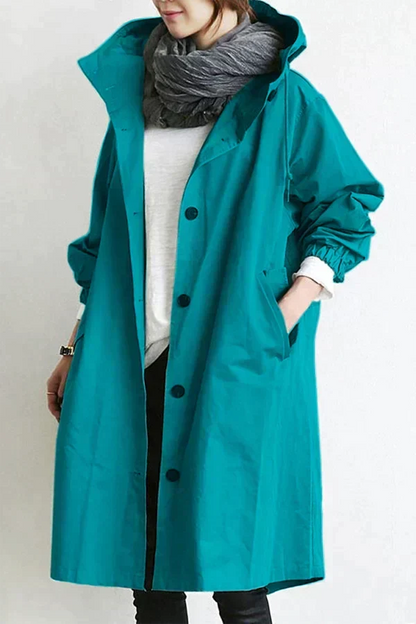 Elizabeth Women's Waterproof Hooded Raincoat