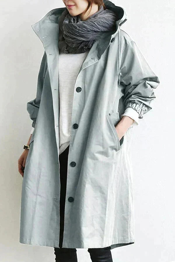 Elizabeth Women's Waterproof Hooded Raincoat
