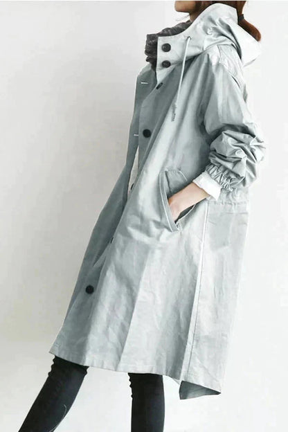 Elizabeth Women's Waterproof Hooded Raincoat