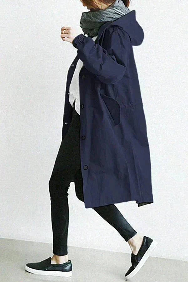 Elizabeth Women's Waterproof Hooded Raincoat