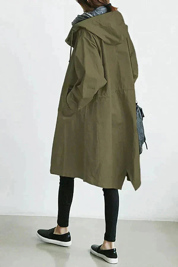 Elizabeth Women's Waterproof Hooded Raincoat
