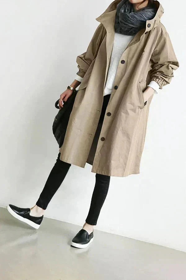 Elizabeth Women's Waterproof Hooded Raincoat