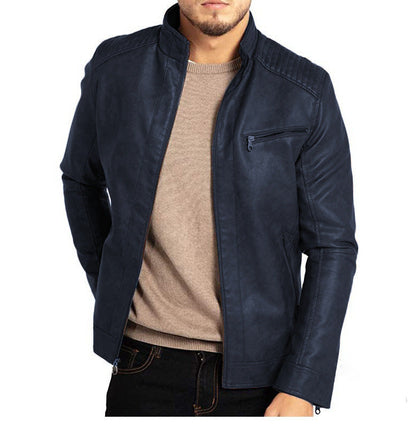 Marlon Men's Leather Jacket – Durable Vintage Design with Timeless Classic Style
