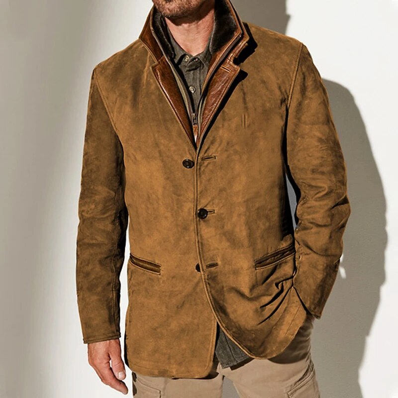 Aaron Men's Vintage Jacket – Classic Elegant Retro Style with Modern Comfort