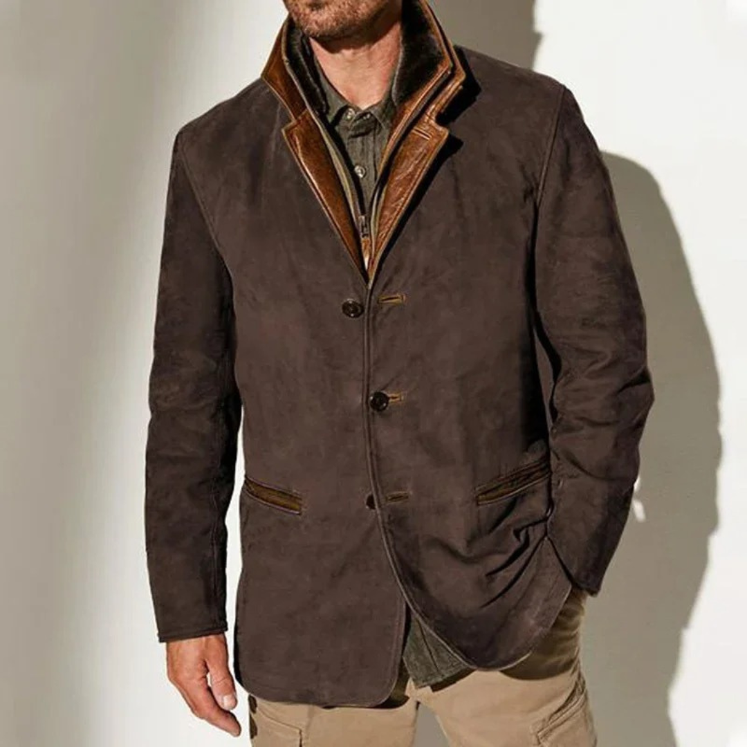 Aaron Men's Vintage Jacket – Classic Elegant Retro Style with Modern Comfort