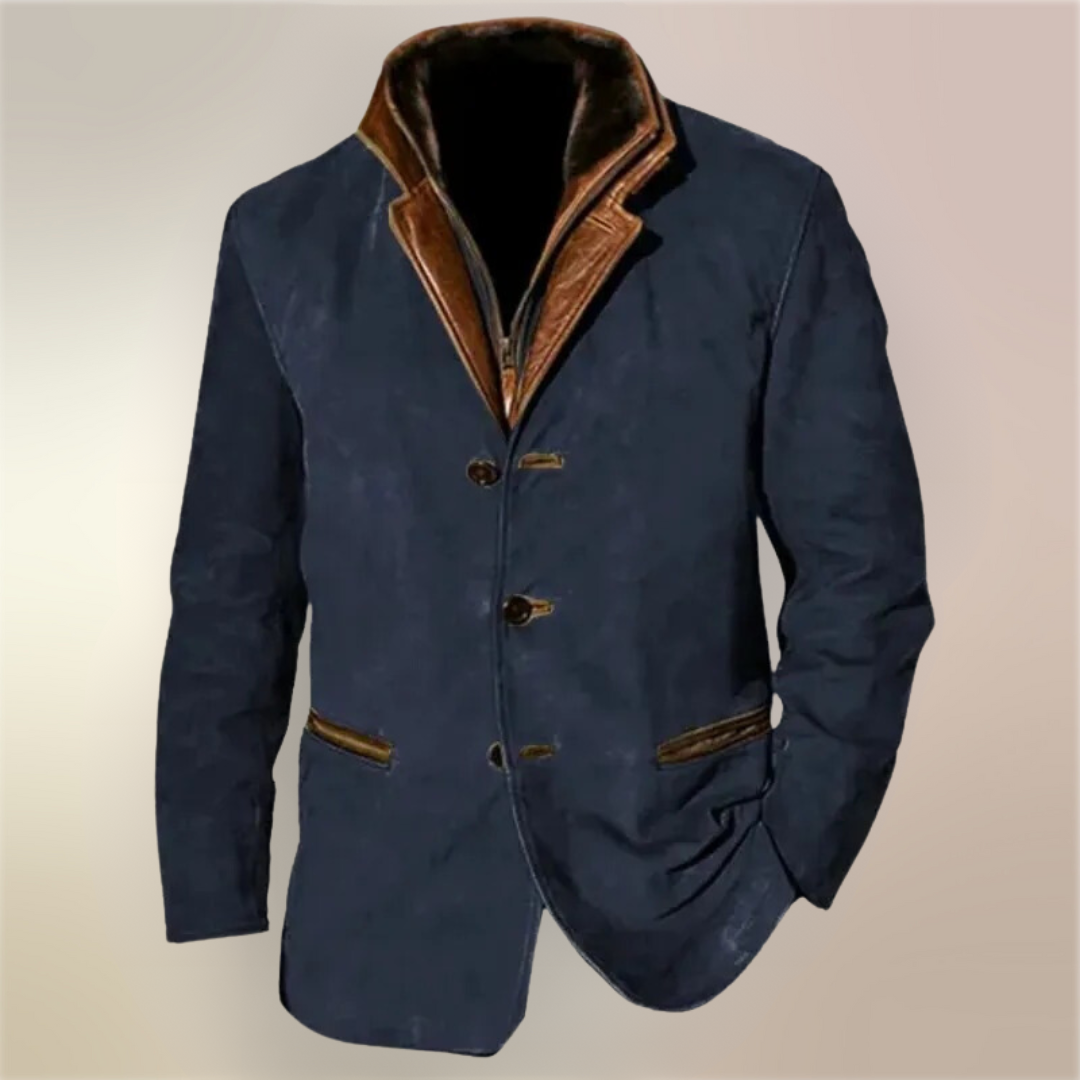 Aaron Men's Vintage Jacket – Classic Elegant Retro Style with Modern Comfort