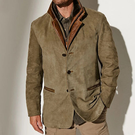 Aaron Men's Vintage Jacket – Classic Elegant Retro Style with Modern Comfort